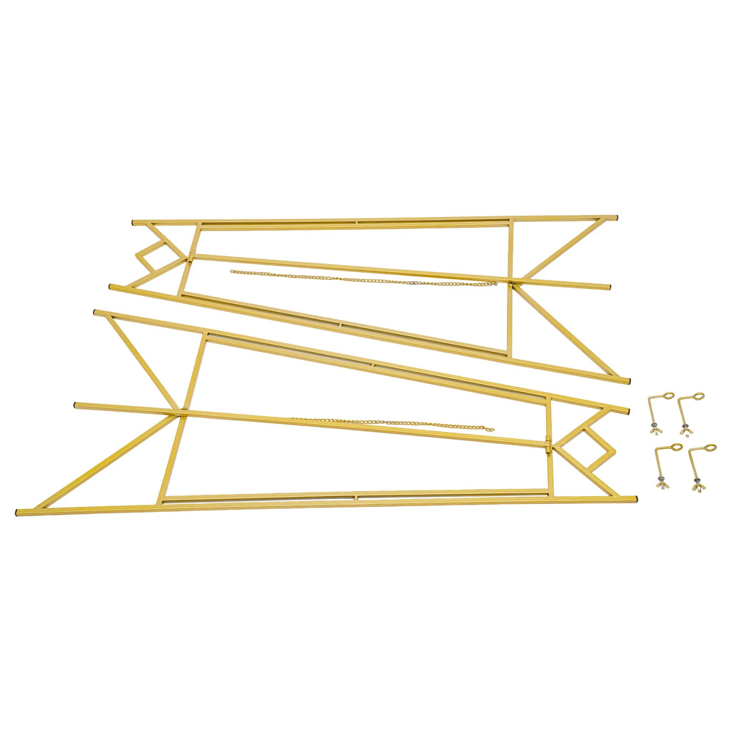 2 Pack Portable Art Gold Easel Stand for Wedding Sign & Poster