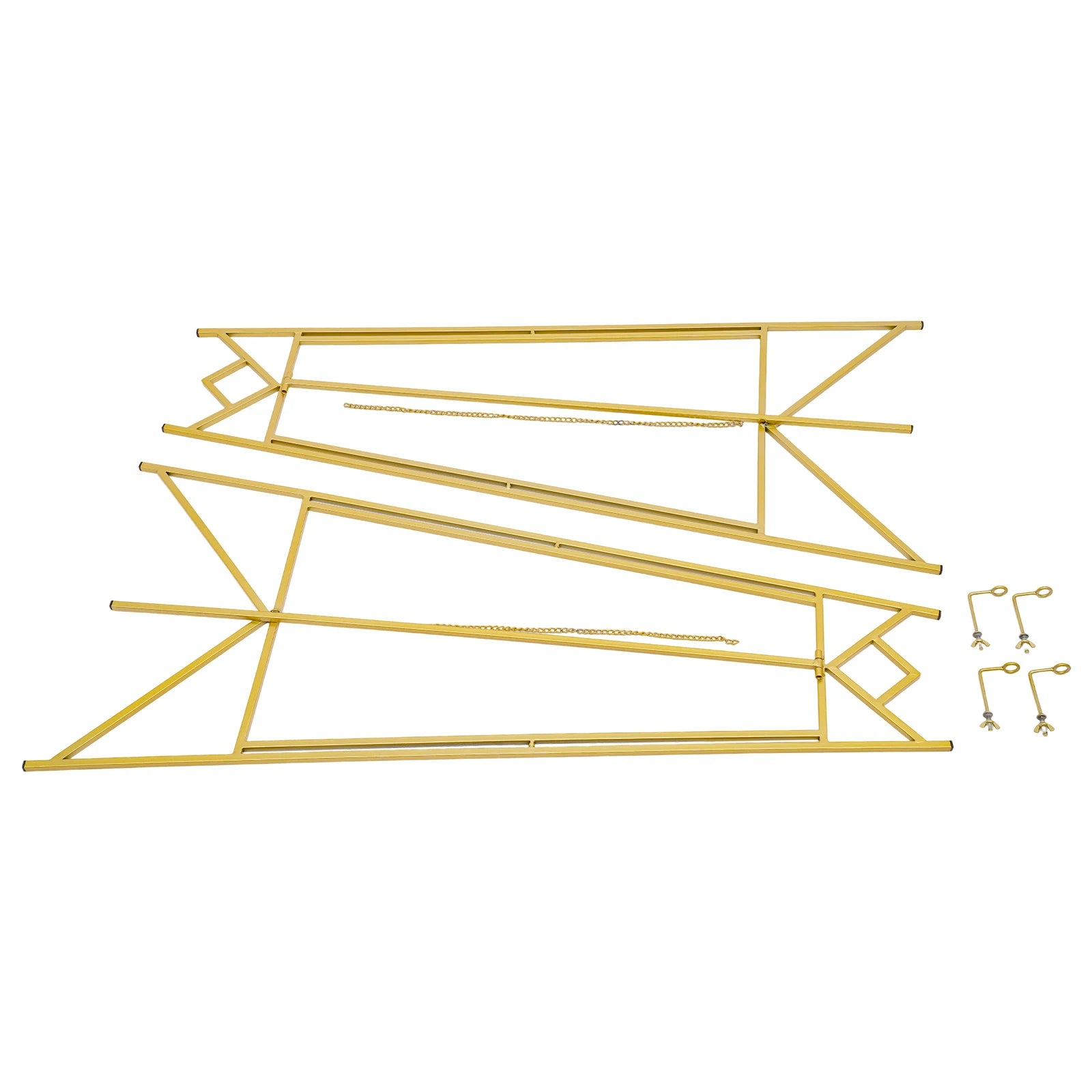 2 Pack Portable Art Gold Easel Stand for Wedding Sign & Poster