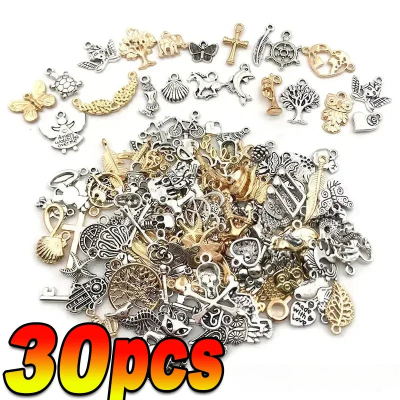100-300pcs Tibetan Silver Mixed Pendant Animals Charms Beads for Jewelry Making Bracelet Earrings Necklace DIY Craft Art Charms