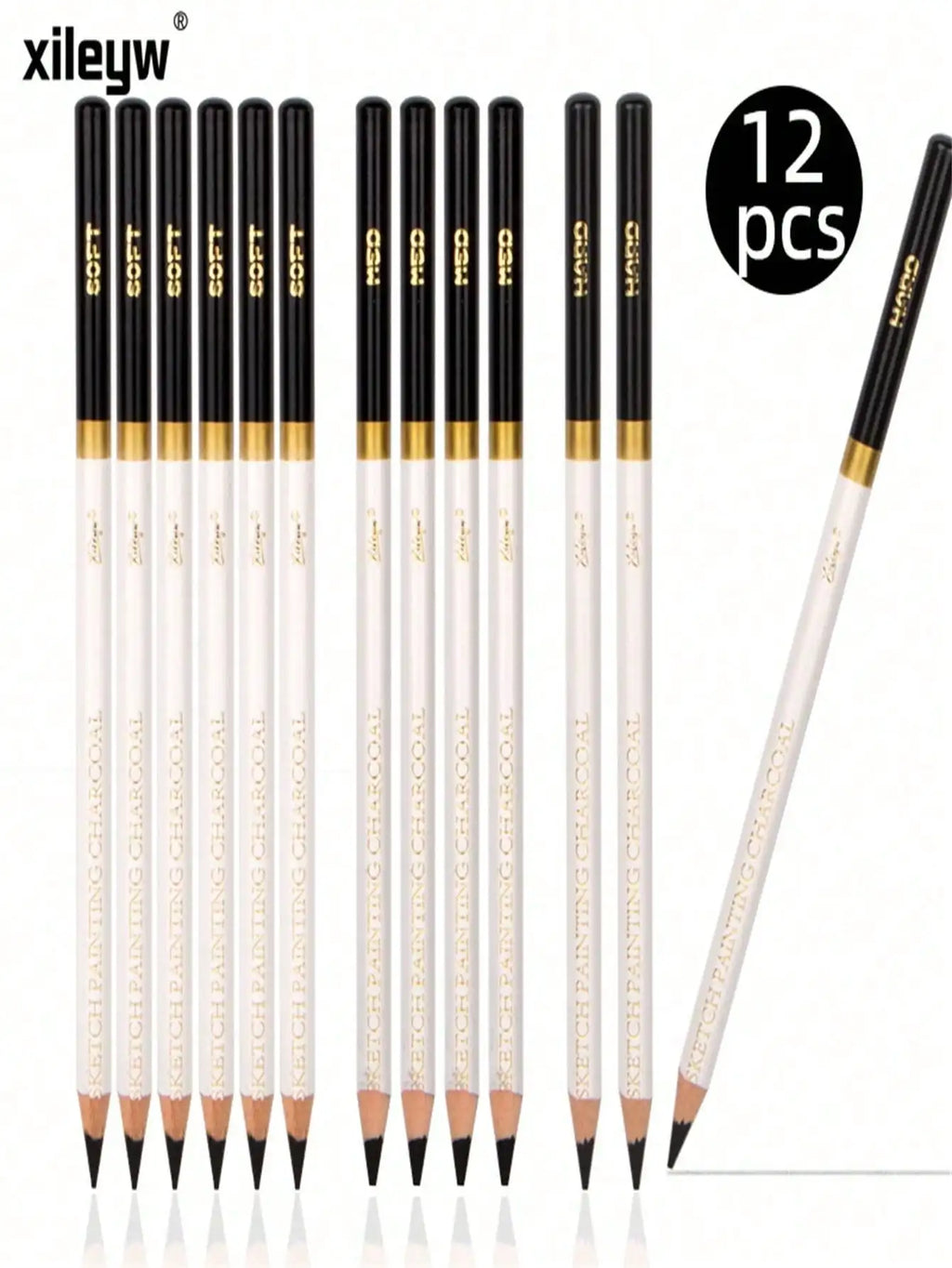 Sketch Charcoal Pencil Set,  Art Supplies Back To School