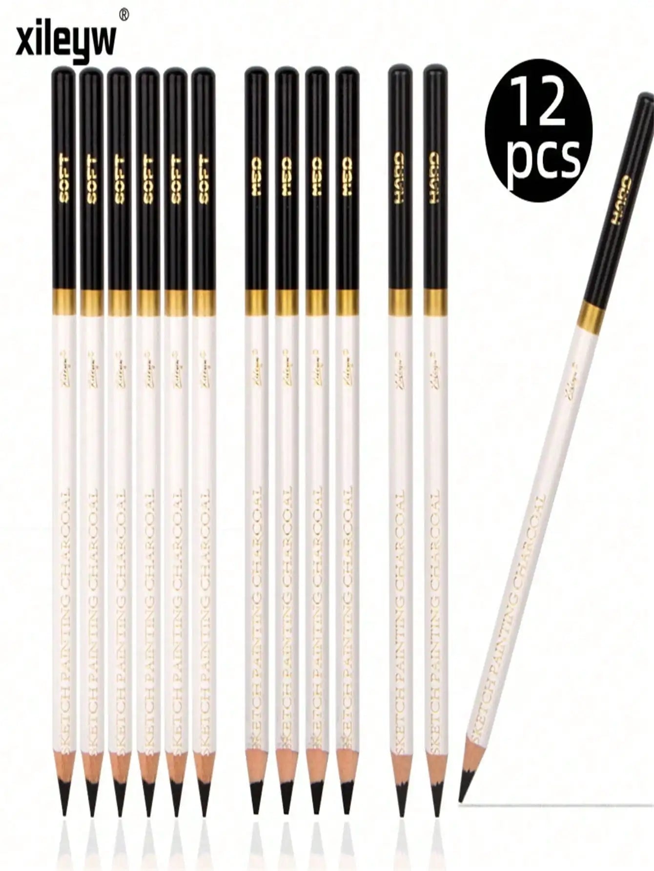 Sketch Charcoal Pencil Set,  Art Supplies Back To School