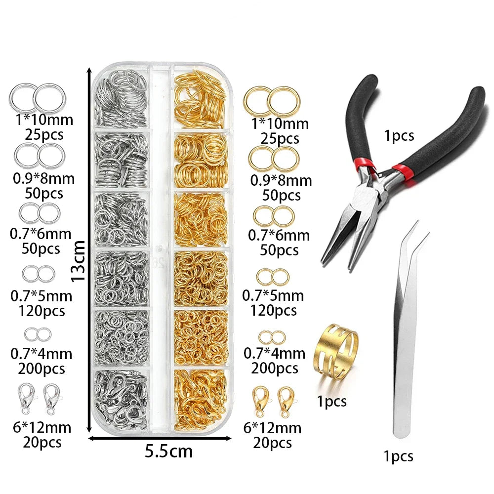 930pcs/Box Jewelry Findings Kits
