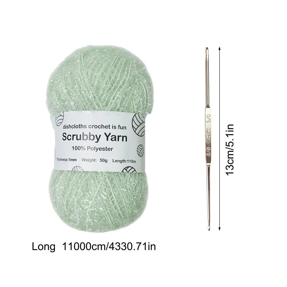 Yarn For Scrubbies Polyester Assorted Colors Crocheting Yarn