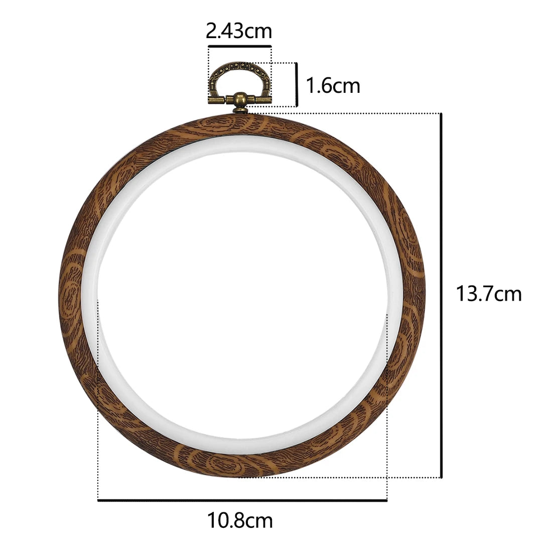 Round Wooden  Embroidery Hoop Rings For DIY Cross Stitch
