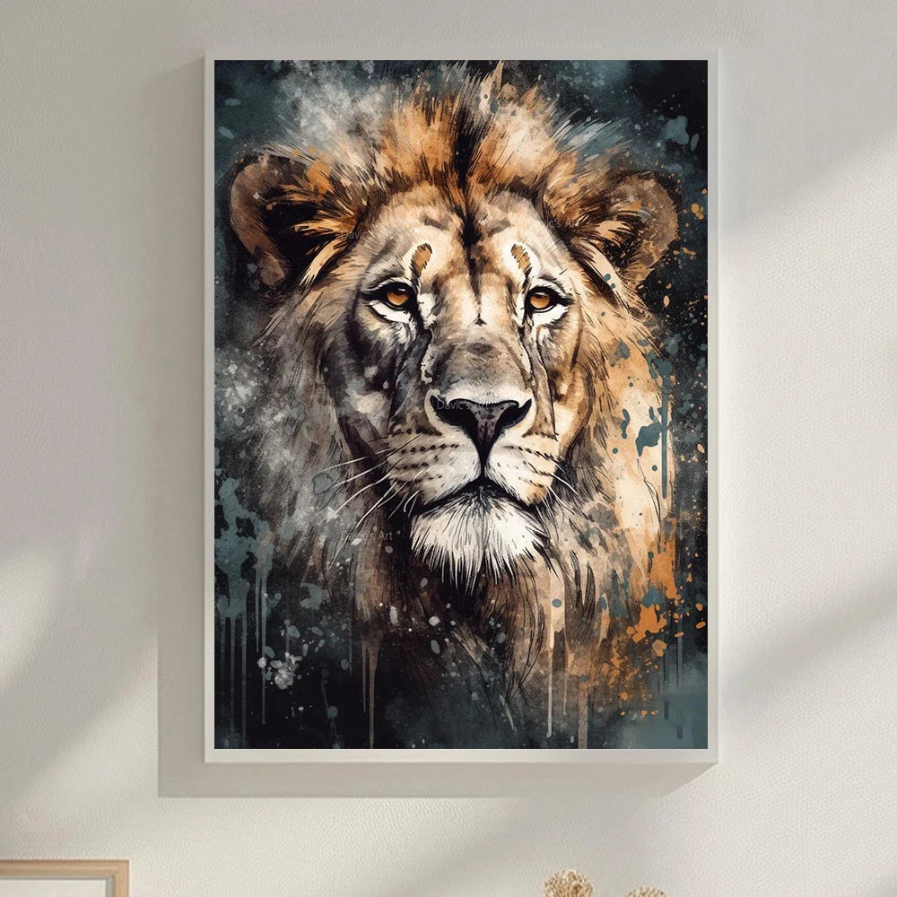 5D DIY Diamond Painting Animal Tiger Diamond Embroidery Painting Kits