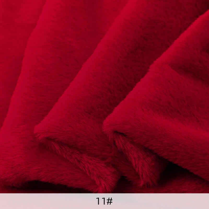 Rabbit Fur Fabric Soft Short Plush.