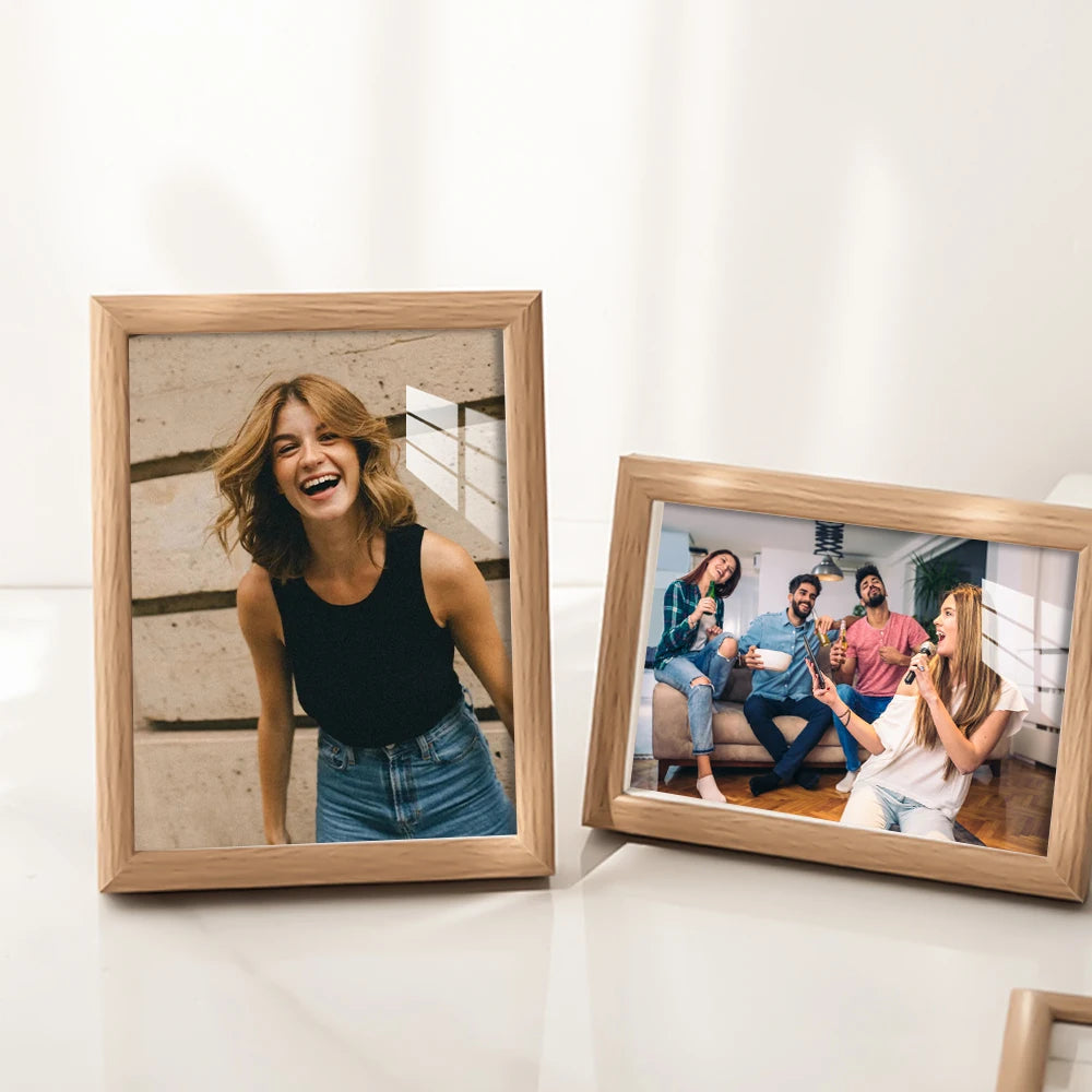 1pc custom photo frame, Multiple size options Can be wall-mounted picture frames, Personalized commemorative gift home decorations