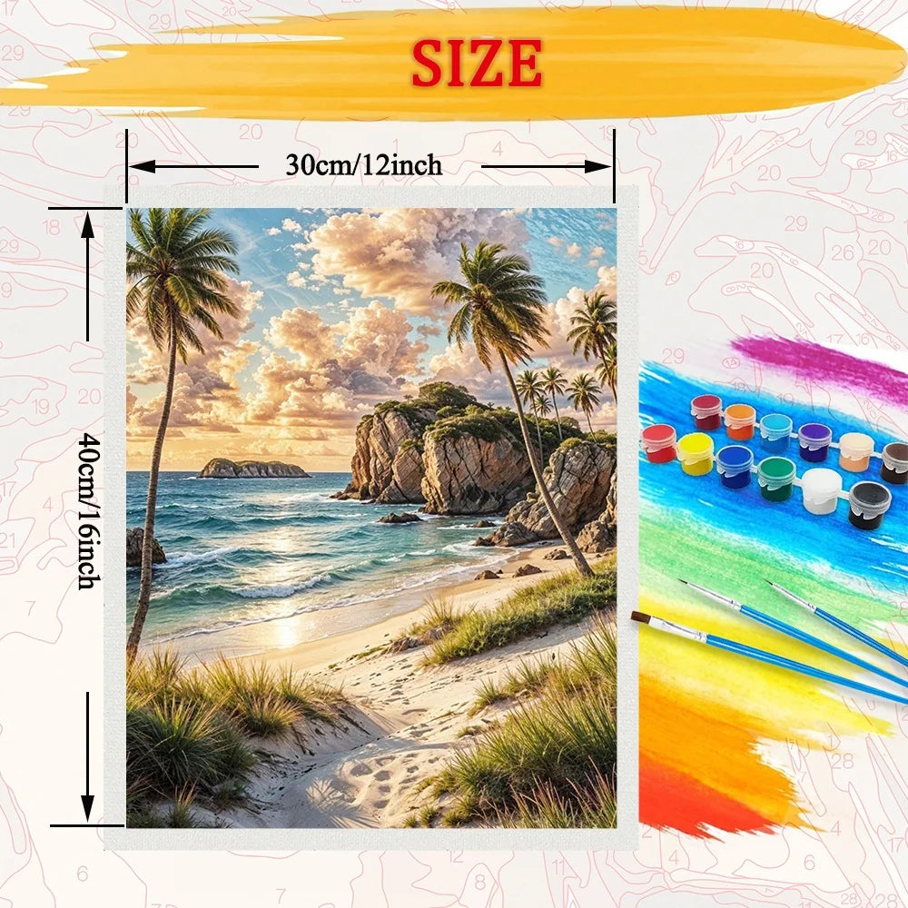 Scenery Diy Art Paint By Numbers For Adult
