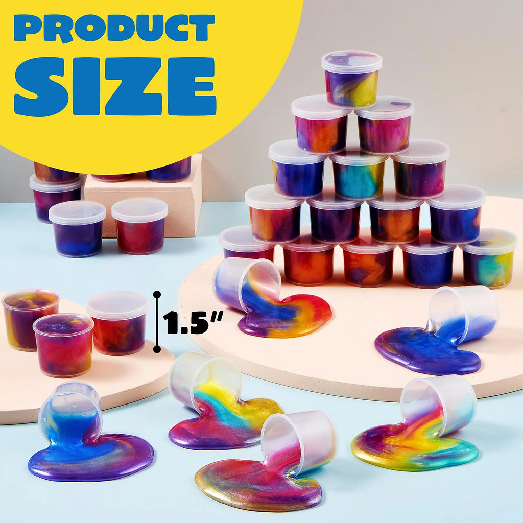 36 Pcs Galaxy Slime Cup Party Favors