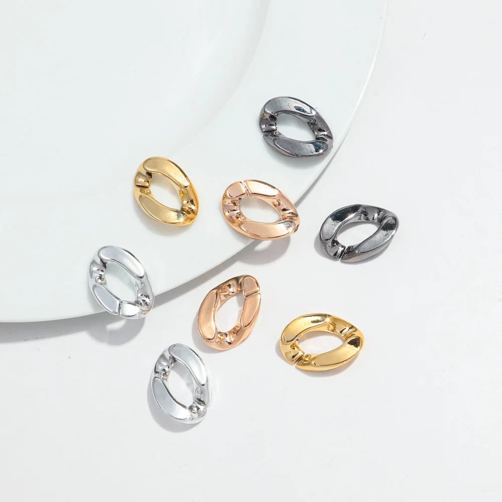 20pcs 20x30mm Acrylic Frosted Square Link Chain Loose Beads