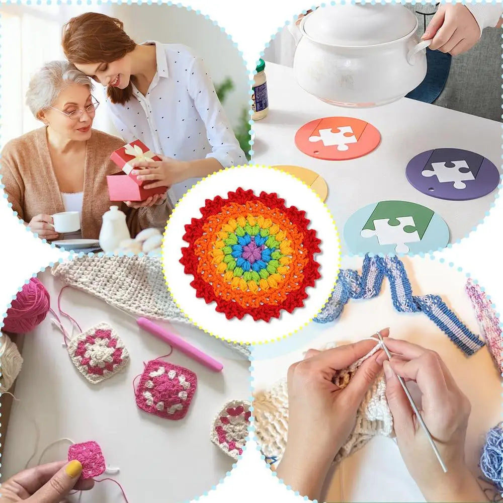 Crochet Set Crochet Kit For Beginners Coaster, With Crochet Yarns