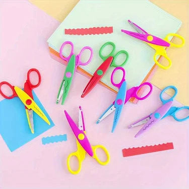 6 Pattern Scissors Set,  Safe Craft Scissors for Scrapbooking, Photos & DIY Projects