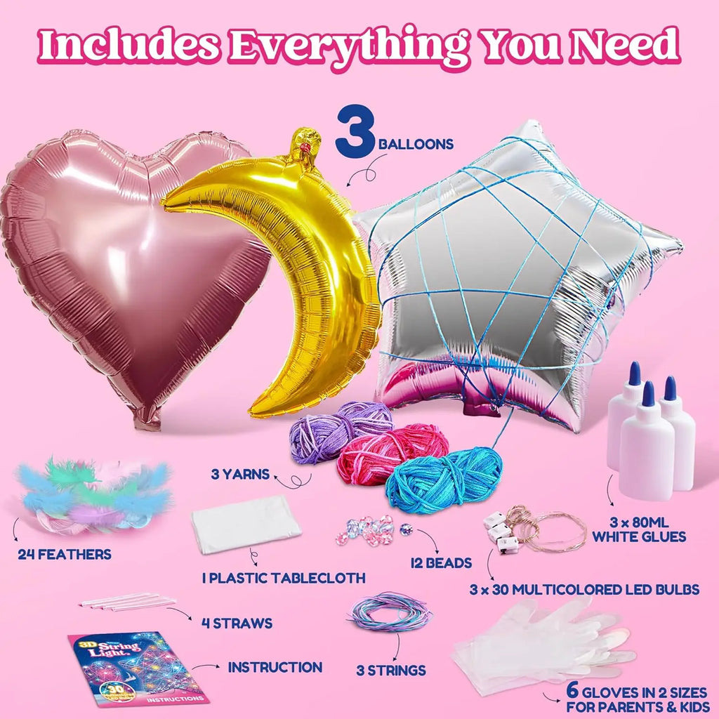 3D String Art Kit Light Up String Light Toy