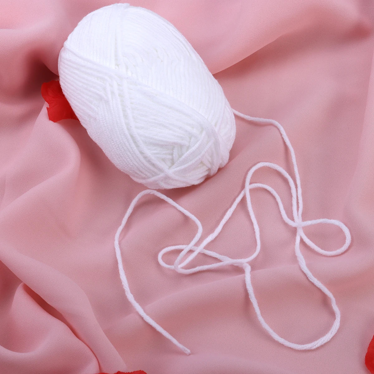 50g Milk  Crochet Knitting Wool Yarn Warm
