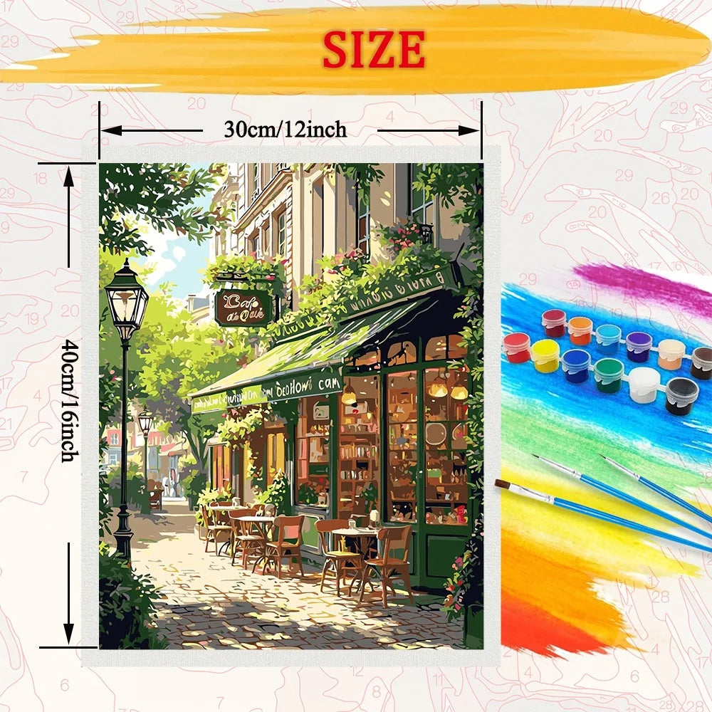 Diy Art Landscape Paint By Numbers For Adult