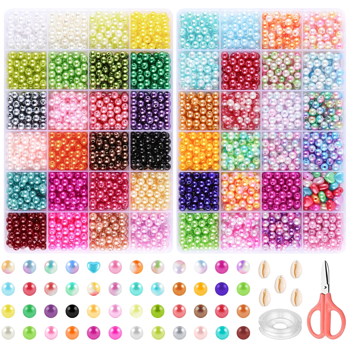 48-color  DIY bracelet and necklace materials with box
