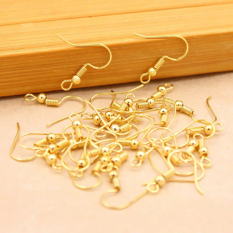 100/200pcs DIY Earring Clasps Hooks Stainless Steel Hypoallergenic for DIY jewlery