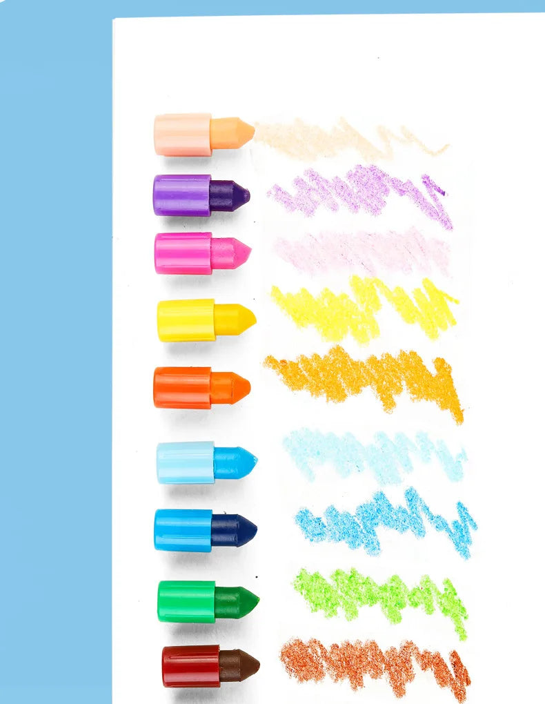 1Pcs 8 color Crayons Creative , Oil Pastel Colored Pencil