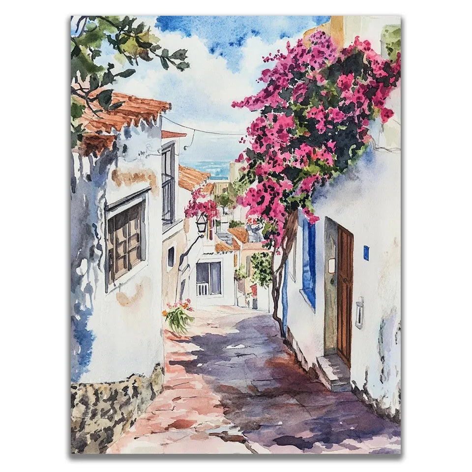 DIY diamond painting diamond mosaic art small town Scenery embroidery 5D full square round diamond cross stitch kit home decor