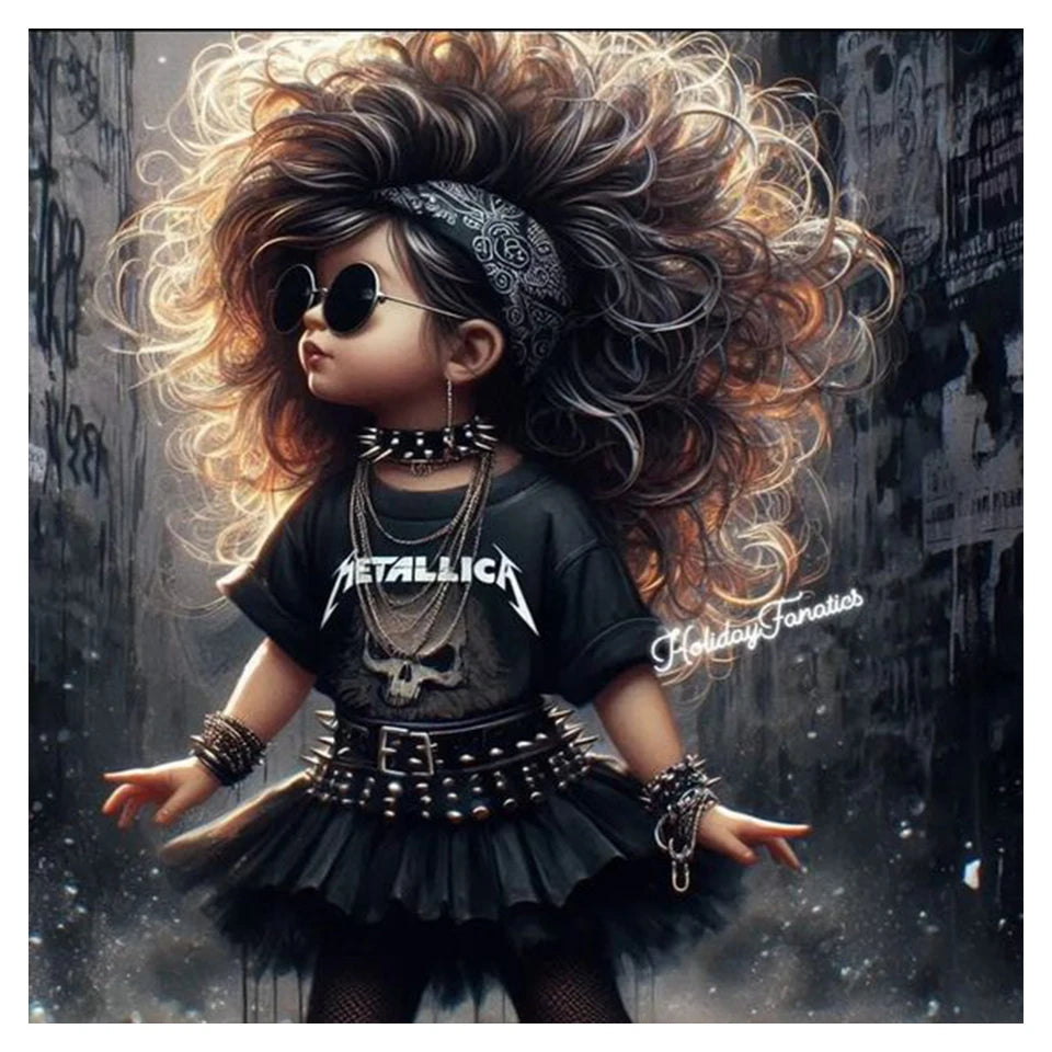 Cool Girl 5D DIY Diamond Painting Full Diamond Mosaic Embroidery Steampunk Girl Cross Stitch Kits Set Art