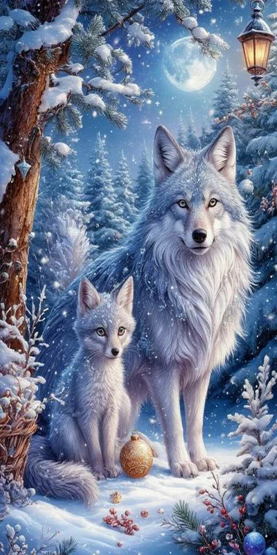 Snow Wolf Large Size Diy Diamond Arts Painting Kits New Collection