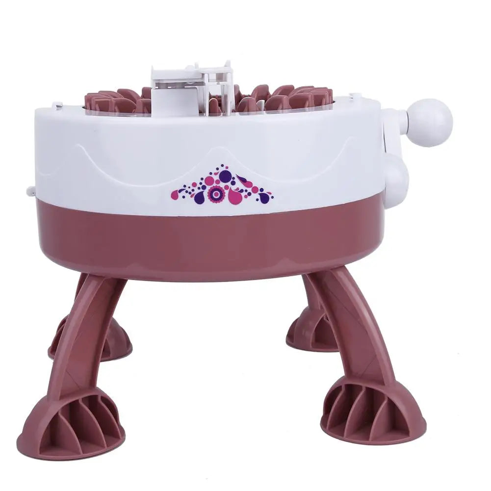 DIY Plastic Hand Knitting Sewing Machine  Weaving Toy