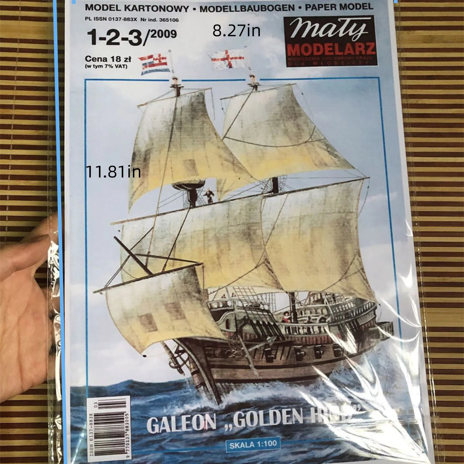 Paper boat model DIY battleship paper model sailboat model Unassembled Kit