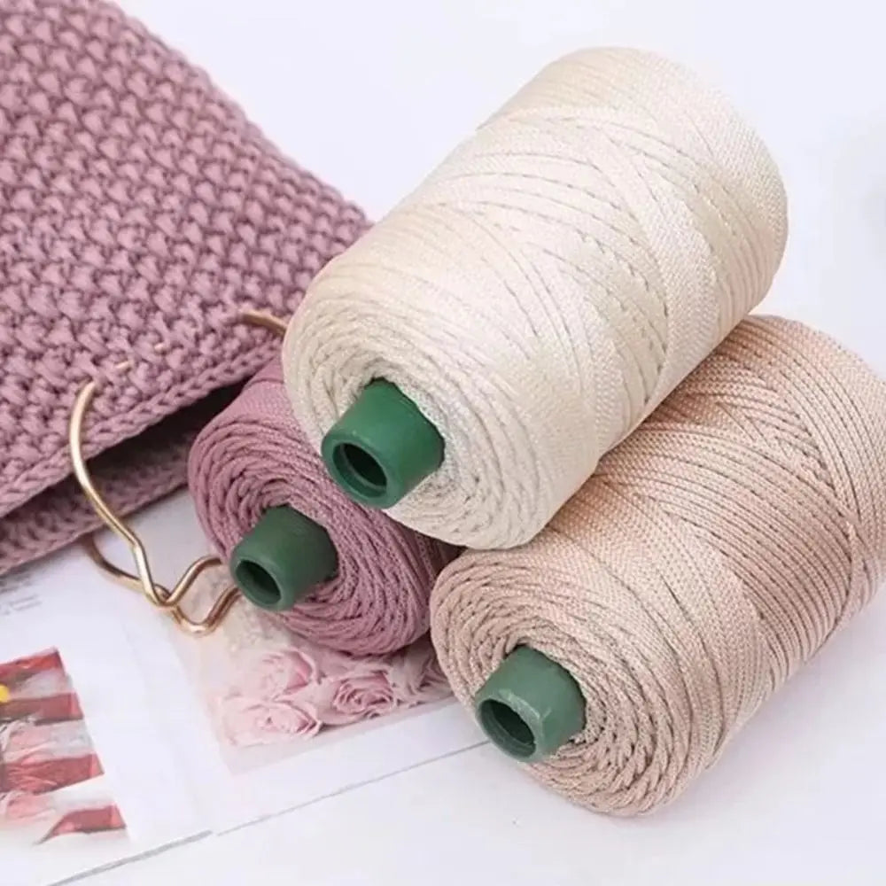 3mm Handmade Ice Rope Thread DIY Hook Cushion Beginners Crochet Yarn