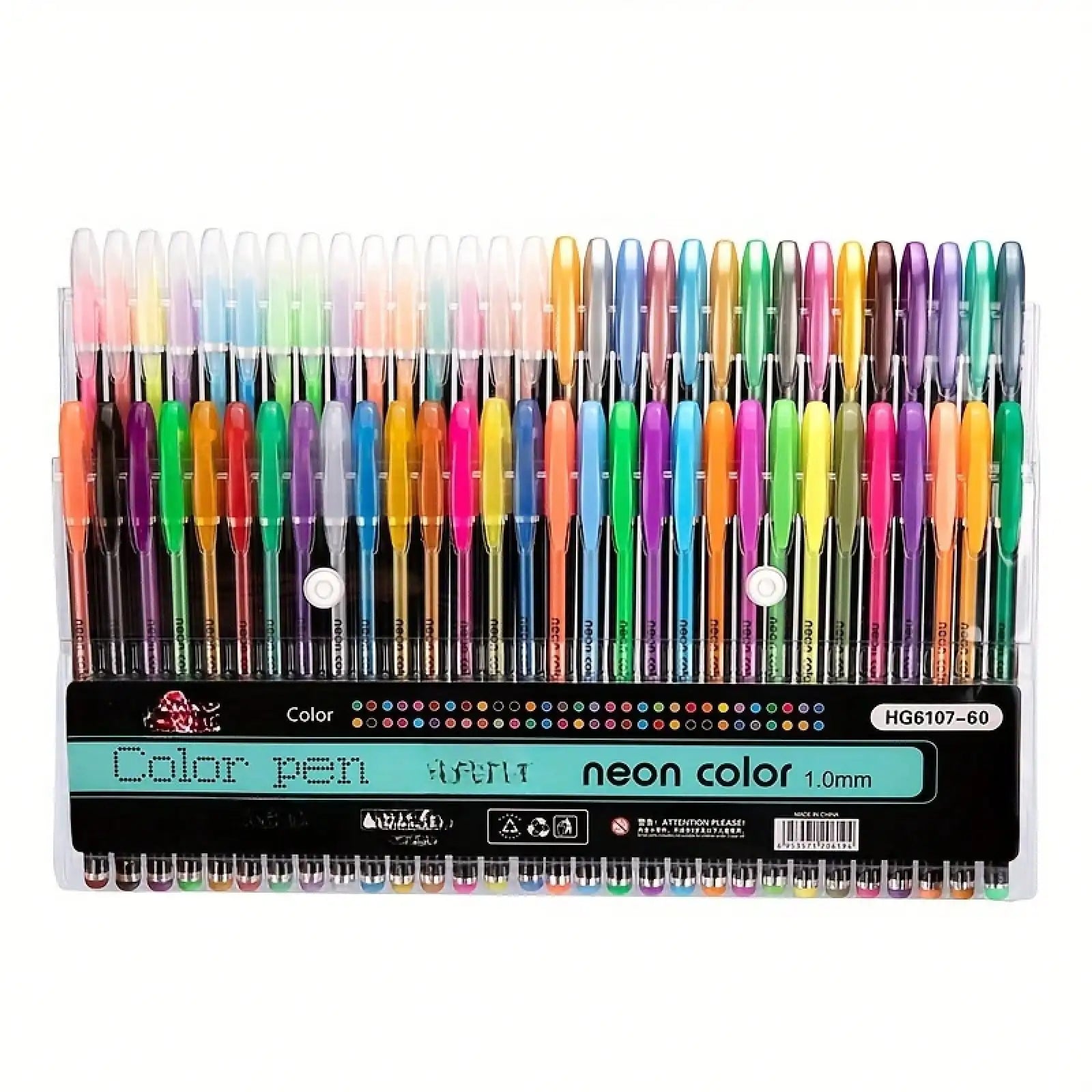 48-Color Sparkle Gel Pen Set Vibrant Glitter & Metallic Pens