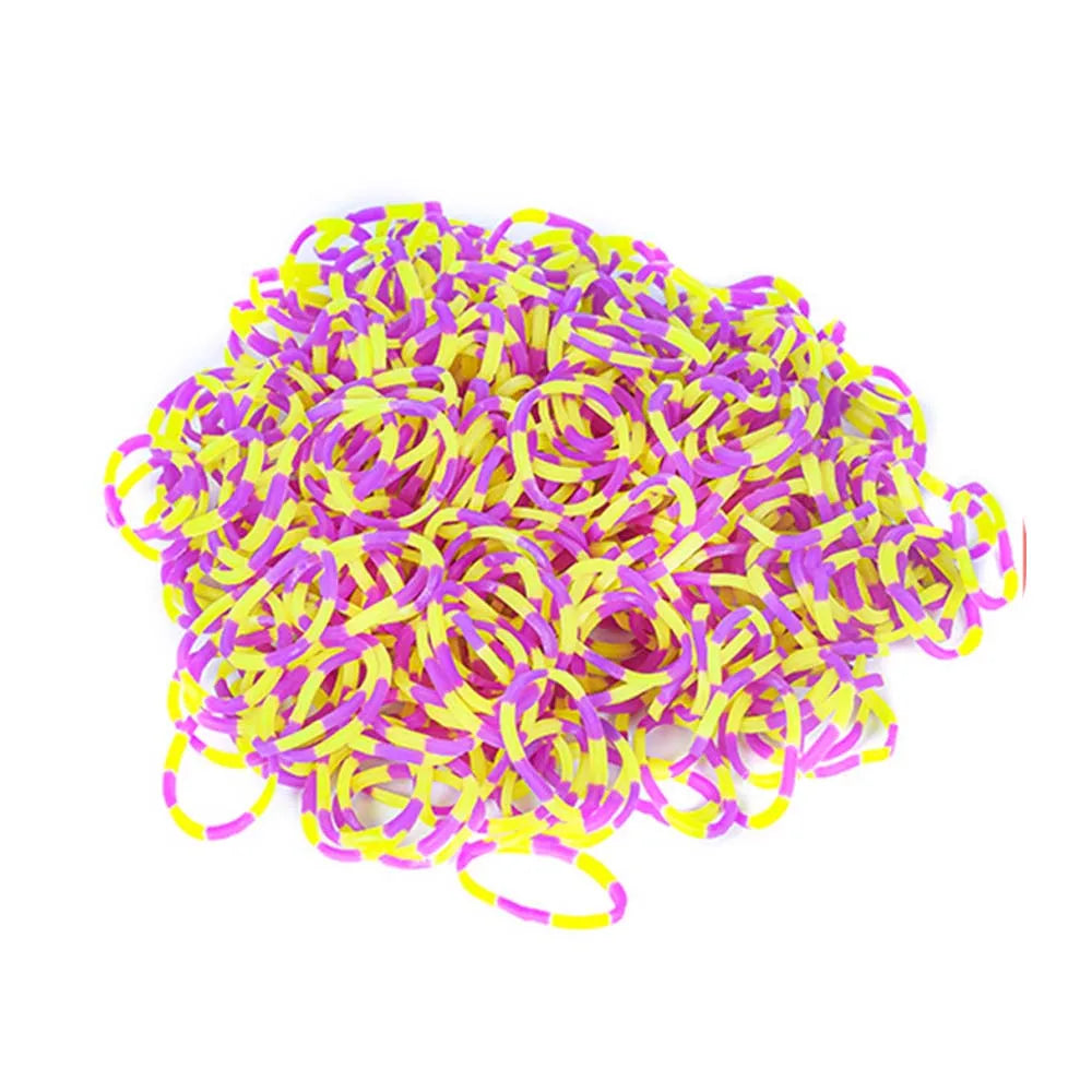 600pcs Loom Rubber Bands Kit Bracelet Making Kit for Kids Elastic Weaving