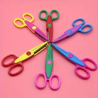 6 Pattern Scissors Set,  Safe Craft Scissors for Scrapbooking, Photos & DIY Projects