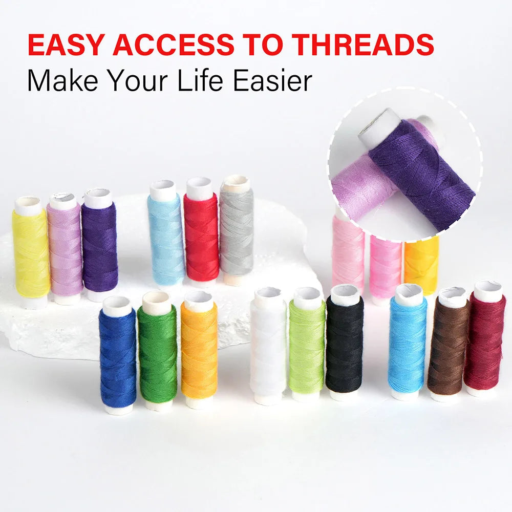 Mixed Color Canvas Sewing Kit - Portable, Mini