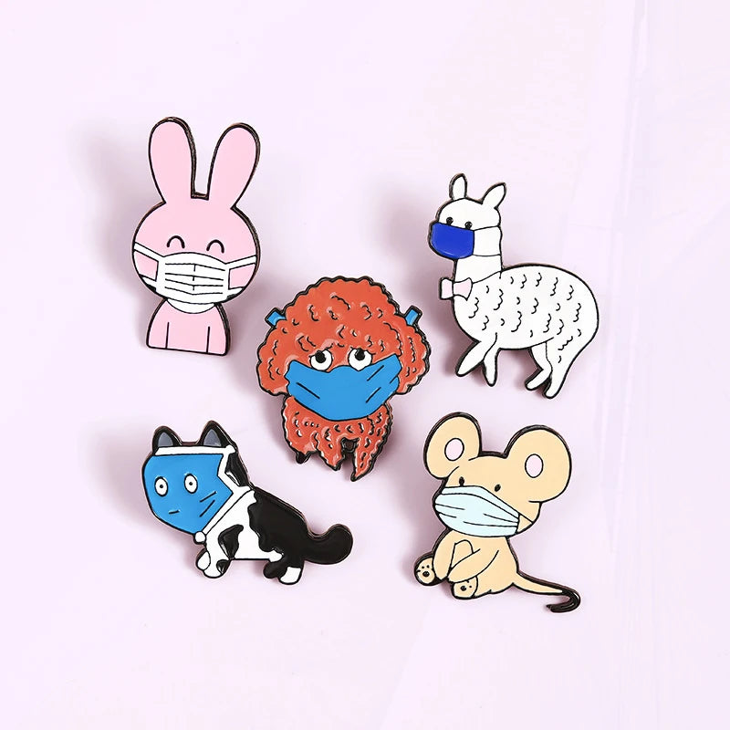 Stethoscope First Aid kit Cat Nurse Dog Doctor Animal Patient Medical Badge  Metal Pin
