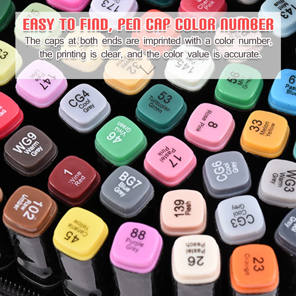 80 Markers Set, Mixed Color, Art Supplies.