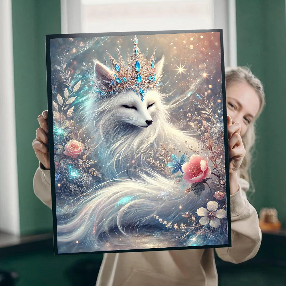 5D DIY Diamond Painting Cross Stitch Animal Fox