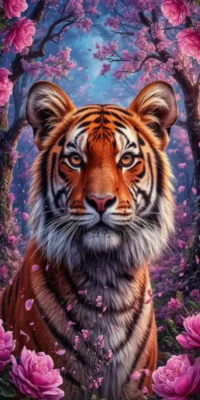 Forest Tiger Large Size DIY Diamond Arts Painting Animals Big Cat Full Square Round Drill Mosaic Embroidery Picture