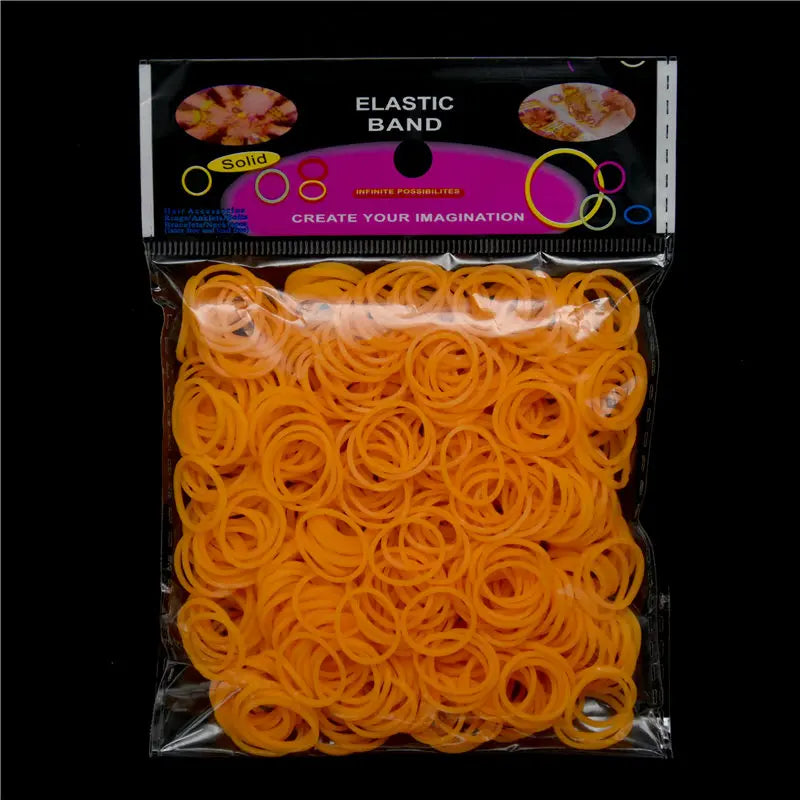 New Loom Rubber Bands Bracelet for Kids or Hair Rainbow Rubber Loom Bands