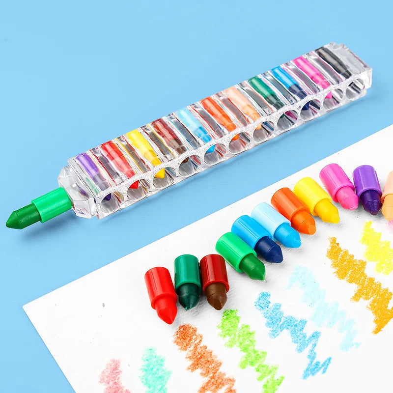 1Pcs 8 color Crayons Creative , Oil Pastel Colored Pencil