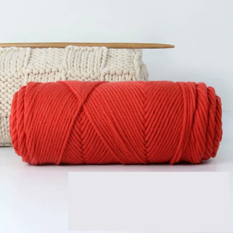 8-strand Cotton Select Yarn 100g, Light Worsted Thick Yarn For DIY Knitting Baby Wool Crochet Scarfcoat Sweater Weave Thread
