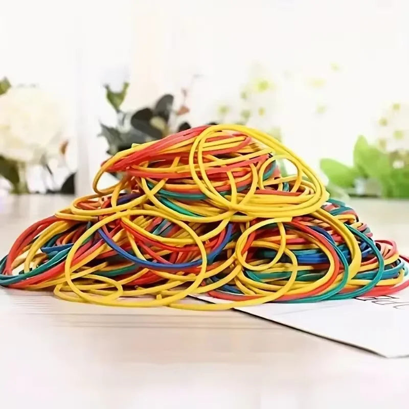 100/200 Pieces Cassette Type Multi-color Rubber Band Diameter 38mm For Office Supplies School Elastic Bands 2030