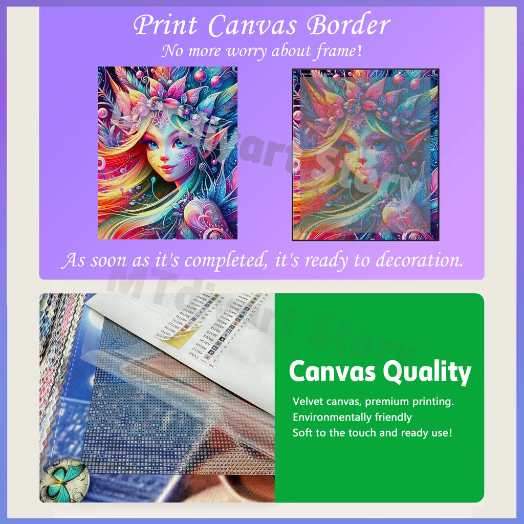 120 Colors Resin DIY Diamond Painting Beautiful Woman with Glasses Flower with Sticker.