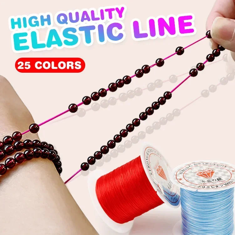 10M/Roll Strong Elastic Crystal Beading Cord for Bracelets Stretch Thread
