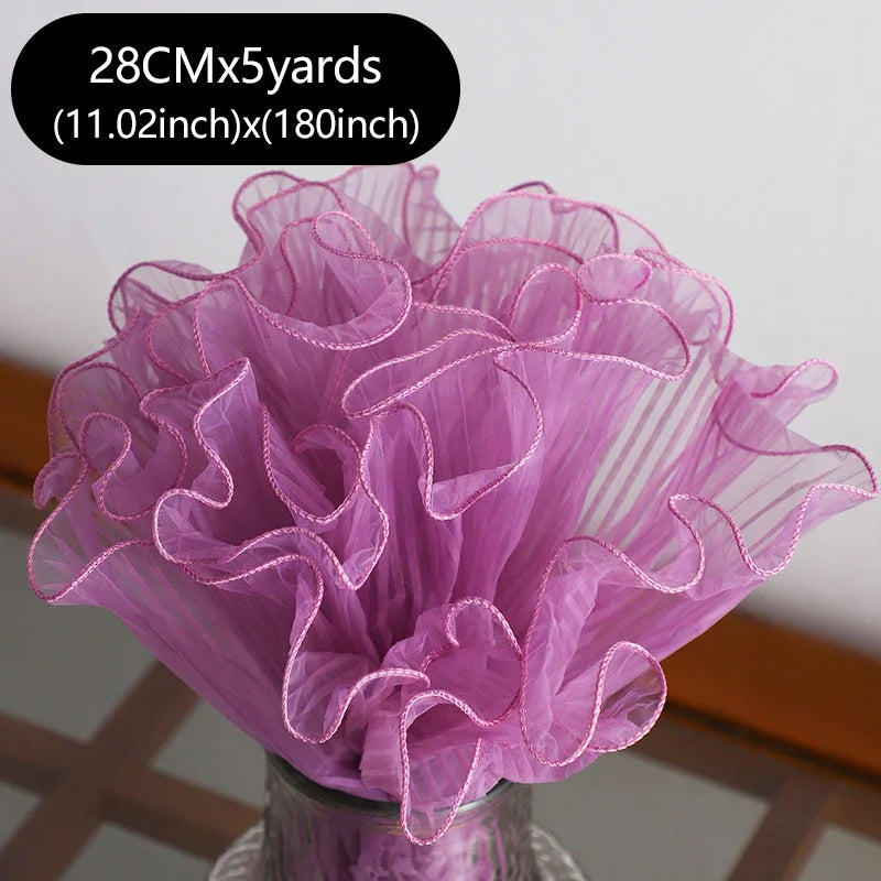 5Yards Bouquet Wrapping , Florist Packaging Lace Mesh