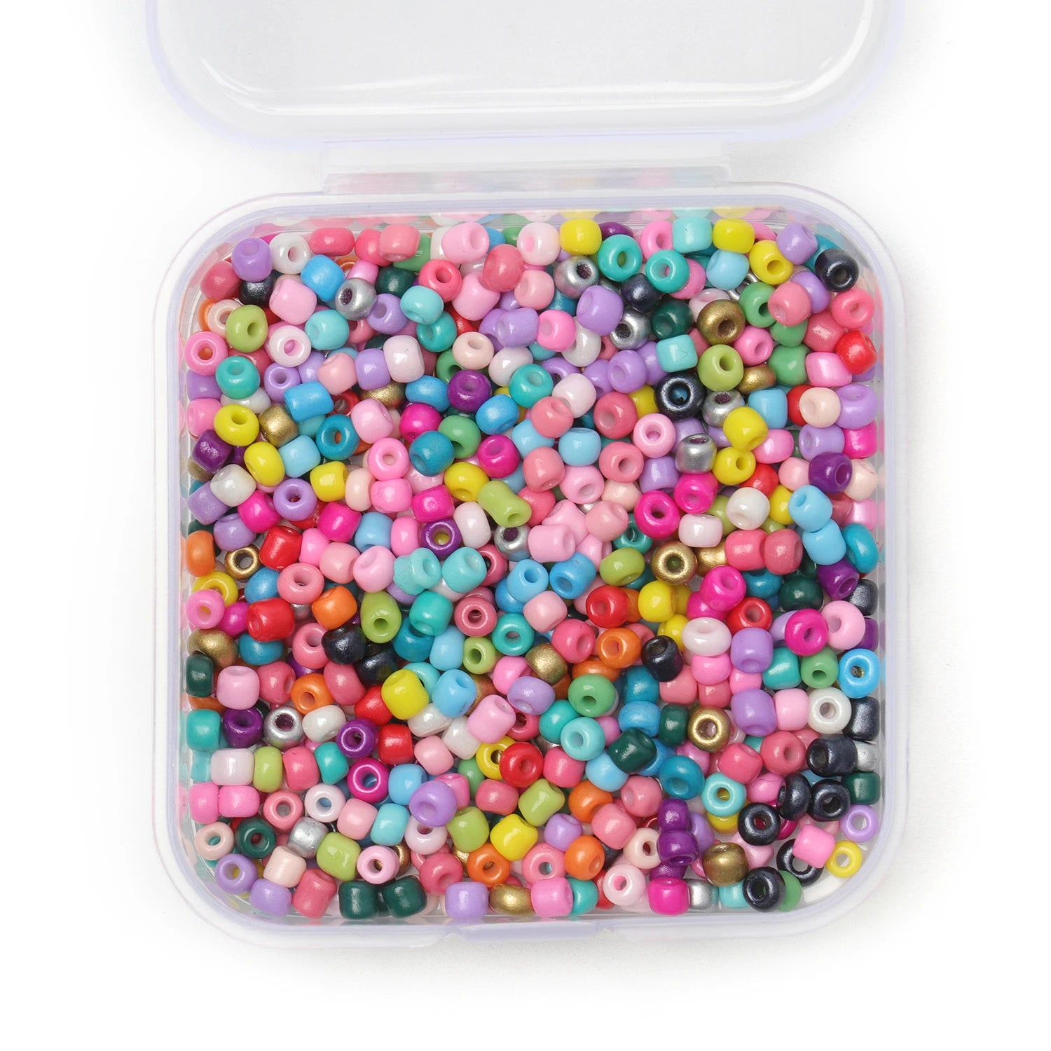 1000pcs/box 3mm Czech Glass Seed Beads Colorful Round Loose Bead for DIY Earrings Bracelet Jewelry Making Accessories