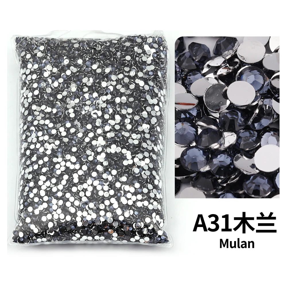 Big Package 2-6mm Resin Non Rhinestones Bulk Wholesale, Plastic Crystals Nail DIY