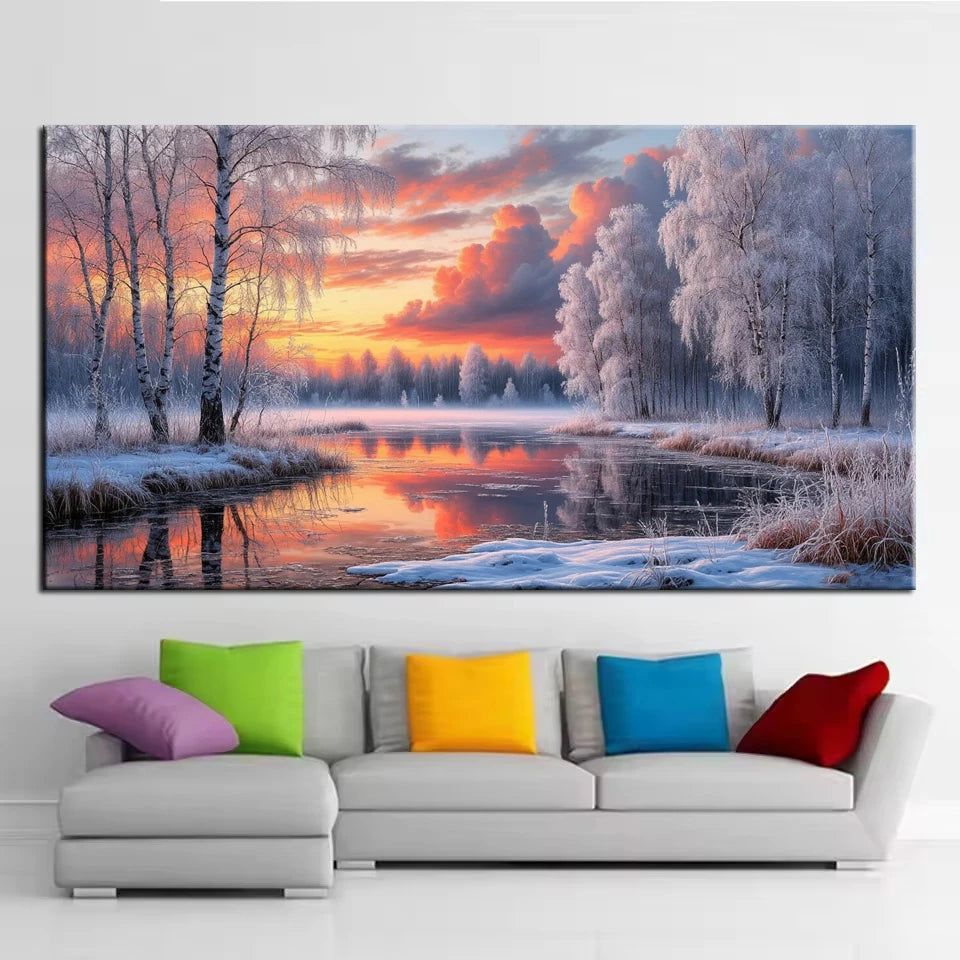 Beautiful Forest Scenery Picture DIY Diamond Painting Cross Stitch Full Drill Diamond Mosaic New Collection Home Decor