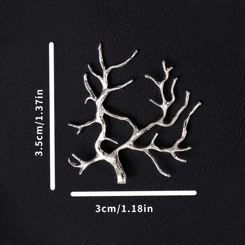 6pcs Branch Pendant Tray Set, for DIY Handmade Jewelry Making Materials