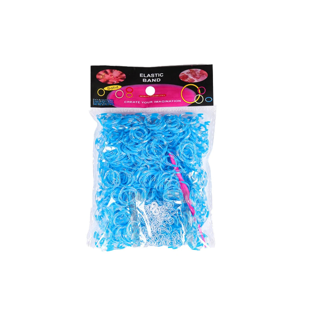 600pcs Loom Rubber Bands Kit Bracelet Making Kit for Kids Elastic Weaving