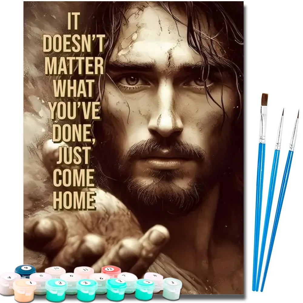 Religion Jesus Paint By Numbers For Adult