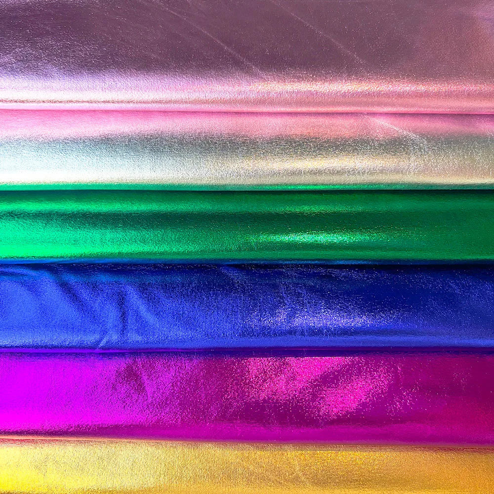 59in x 19in Stretch Shiny Gold Foil Bronzing Spandex .